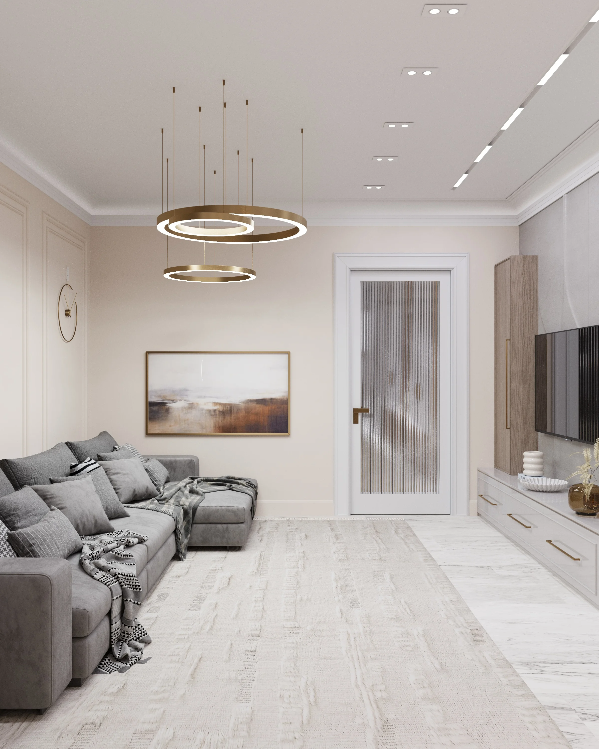 Квартира на Театральной 103 - гостиная 2