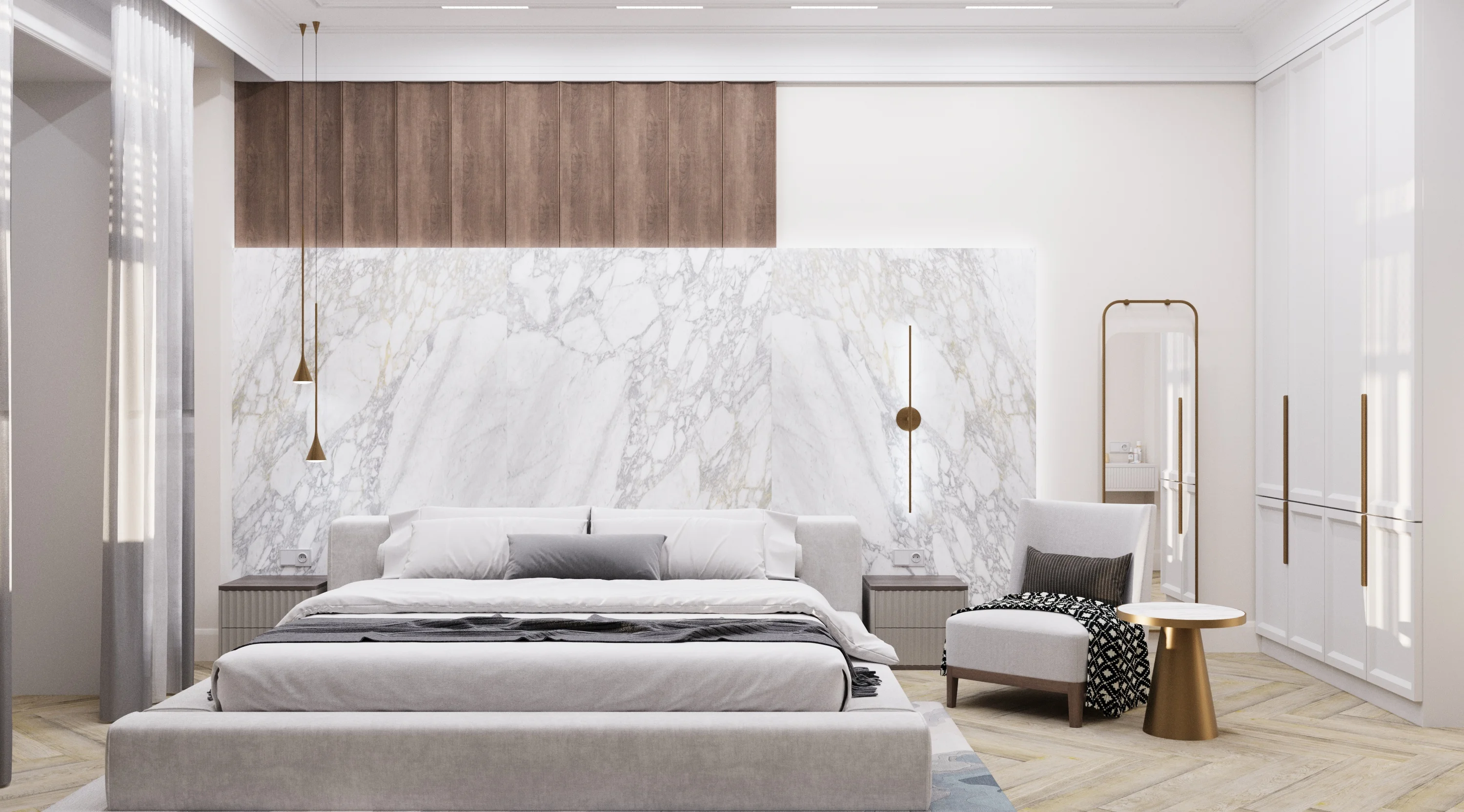 Квартира на Театральной 103 - спальня 1