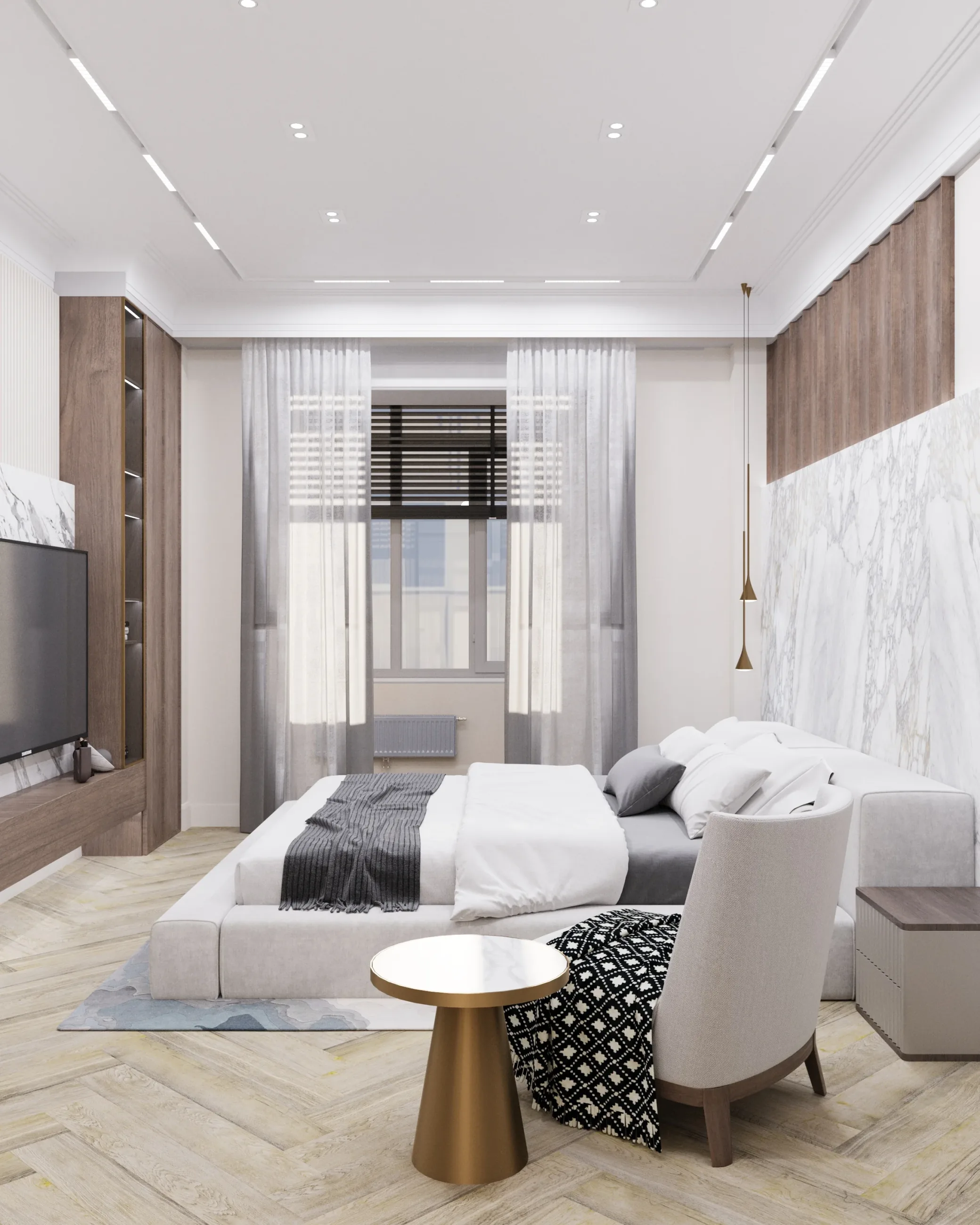 Квартира на Театральной 103 - спальня 2